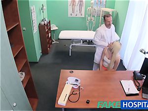 FakeHospital doc helps blondie get a moist puss